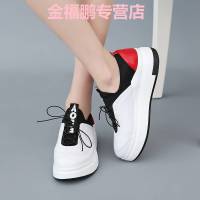 品牌男鞋韩版时尚休闲运动女鞋子平底舒适单鞋系带平底厚底乐福松糕鞋单鞋松糕系带休闲乐福鞋