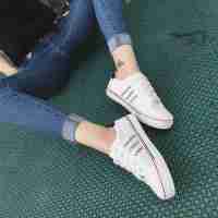 品牌女鞋新款低帮鞋女鞋平底纯色百搭圆头韩版平跟帆布鞋学生潮韩版休闲女鞋平底学生板鞋