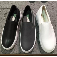 女鞋2017秋新款圆头简约松糕厚底套脚乐福单鞋松糕鞋