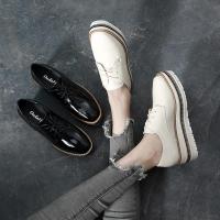 厚底松糕鞋单鞋2018秋季新款韩版英伦风增高鞋子休闲鞋女坡跟女鞋