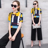 妈妈夏装时髦套装女2018夏季新款潮30-40-50岁中年女装时尚阔腿裤