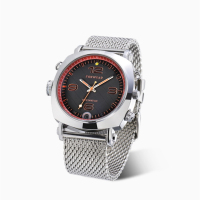 柏族 智能远程wifi网络手表式摄像机多功能腕表微型高清1080P摄像头拍照录音录像照明实时监控 金刚表带摄像手表8g