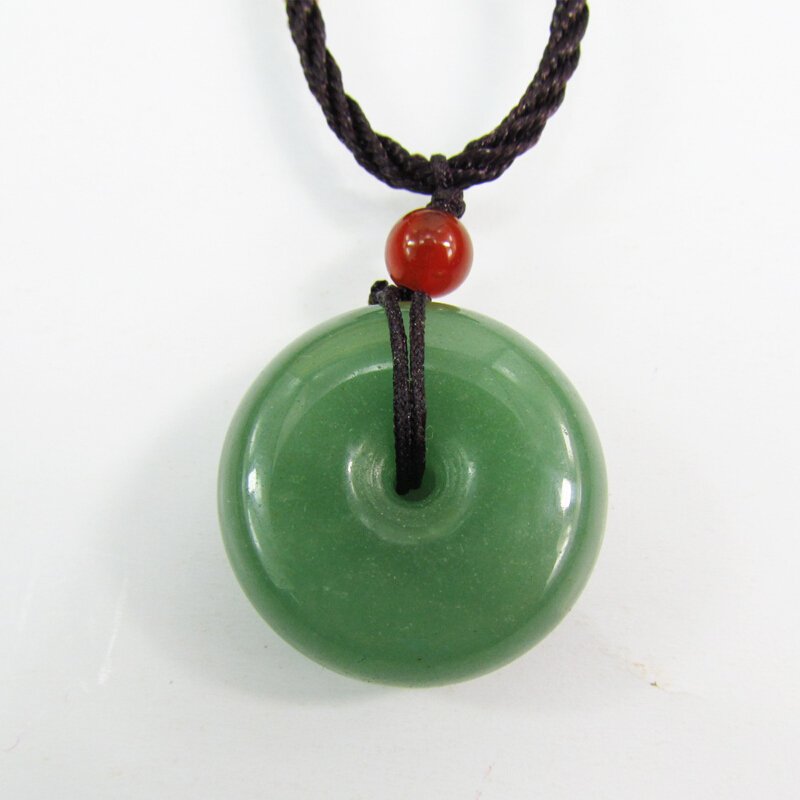 梦玉盈 天然东陵玉碧绿平安扣翡翠绿挂坠精美吊坠男女款玉吊坠 其他