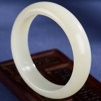 梦玉盈 和田玉手镯油润细腻镯子和田玉白玉手镯 女款