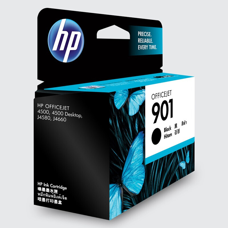 惠普（HP）CC653AA 901 黑色墨盒（适用Officejet 4500 J4580 J4660）