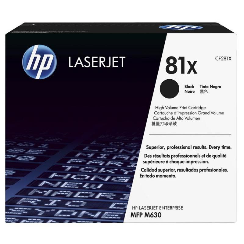 惠普(HP)CF281X 大容量黑色硒鼓 81X (适用LaserJe M605x/dn M606 M630h/f/z)图片