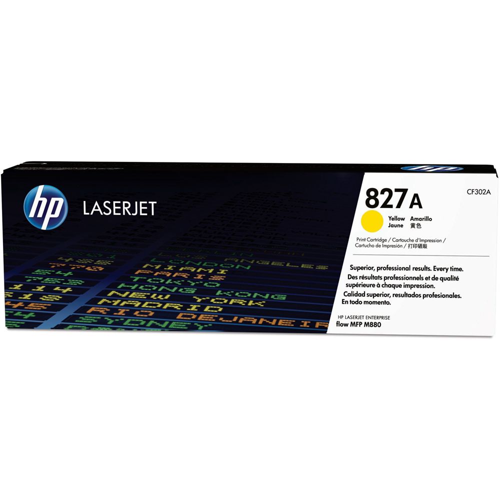 惠普(HP)827A 黄色碳粉盒 CF302A(适用LaserJet Enterprise flow M880z)高清大图