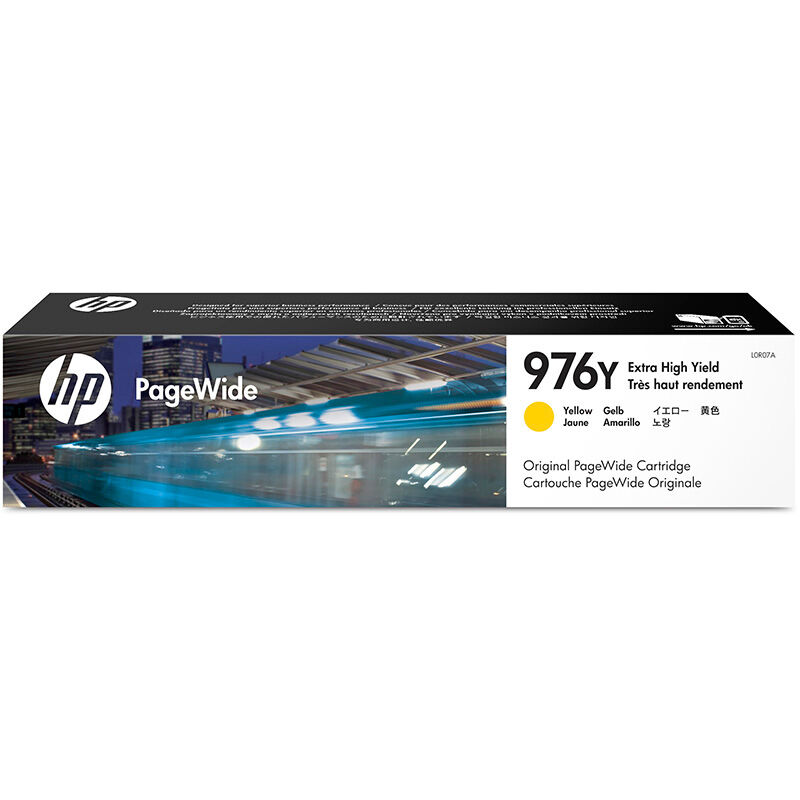 惠普（HP）L0R07A 976Y 黄色墨盒 (适用PageWide 552/577z/P55250/P57750dw) 【976Y/黄色13000页】