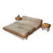 赢派 实木床 双人1.8米橡木床北欧主卧婚床 现代简约1.5米小户型日式床