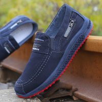 林先森墨苗春季新款老北京布鞋男时尚休闲鞋耐磨工作鞋男单鞋透气学生鞋帆布鞋
