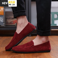 林先森春季韩版男士帆布鞋低帮老北京布鞋一脚蹬懒人休闲男鞋子透气百搭帆布鞋