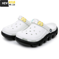 林先森迪特洞洞鞋女韩版学生可爱沙滩鞋凉鞋女厚底情侣防滑休闲包头拖鞋凉鞋