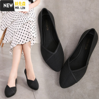 林先森夏季包头凉鞋新款浅口果冻鞋时尚平底鞋软底塑胶工作鞋凉鞋