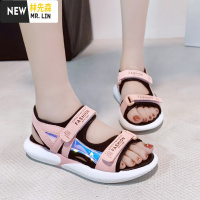 林先森2021夏季新款凉鞋女鞋ins潮鞋百搭网红厚底初中学生超火运动凉鞋凉鞋