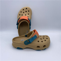 林先森洞洞鞋女cross新款超软厚底防滑沙滩鞋男士休闲运动两穿包头凉鞋凉鞋