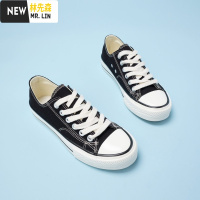 林先森F/爱依服低帮帆布鞋女2021新品韩版ins超火百搭基础款休闲板鞋帆布鞋