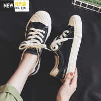 林先森帆布鞋女鞋春季薄款新款学生鞋2021年百搭运动板鞋女鞋潮帆布鞋
