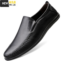 林先森男鞋春季新款男士驾车休闲鞋皮鞋皮透气韩版潮流鞋子软底懒人鞋休闲鞋