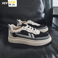 林先森胖胖哥休闲鞋男士春秋新款百搭时尚板鞋韩版潮流拼色透气低帮鞋子休闲鞋