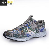 林先森户外新式迷彩作训鞋男超轻跑鞋夏季网眼军训透气耐磨跑步训练鞋子休闲鞋