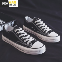 林先森小世学长2021年新款春季春款休闲帆布鞋男鞋板鞋韩版百搭潮鞋布鞋休闲鞋