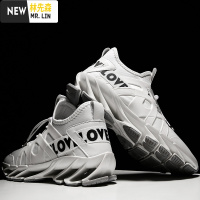 林先森春夏季网面跑步鞋透气镂空战士跑鞋健身房男士减震运动鞋休闲鞋