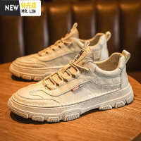 林先森男鞋2021新款春夏季工装鞋子男潮鞋马丁靴男百搭潮流男士休闲皮鞋休闲鞋
