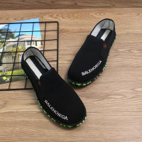 林先森台州西山手工布鞋男老北京刺绣软底懒人社会休闲透气一脚蹬豆豆鞋休闲鞋