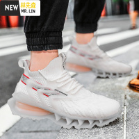 林先森男鞋2021春夏季新款刀锋鞋男爆米花战士运动鞋休闲跑步鞋子男潮鞋休闲鞋