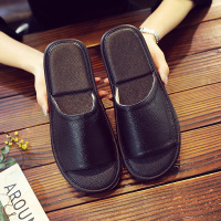 林先森皮凉拖鞋女男日式室内情侣卧室木地板家用居家防滑软底夏季拖鞋