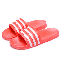 林先森拖鞋男夏潮男女室内外穿情侣塑料洗澡凉拖鞋防滑三条杆条纹沙滩鞋拖鞋