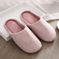 林先森春夏日式居家居无声棉拖鞋男女士室内软底木地板防滑家用布底拖鞋拖鞋