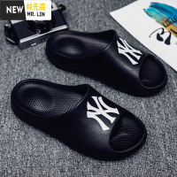 林先森2021新款夏季男鞋拖鞋男潮室外厚底一字拖韩版个性情侣凉拖沙滩鞋拖鞋