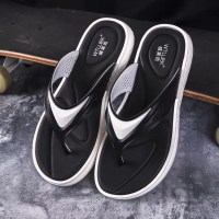 林先森拖鞋男夏人字拖潮流厚底防滑橡胶个性耐磨男士凉拖时尚外穿沙滩鞋拖鞋