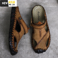 林先森两穿拖鞋男士开车室外包头夏季休闲防滑沙滩凉鞋潮流时尚外穿凉拖拖鞋