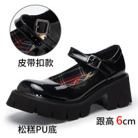 林先森赫本风小皮鞋日系女jk高跟英伦学院风软妹鞋lolita厚底玛丽珍单鞋休闲鞋