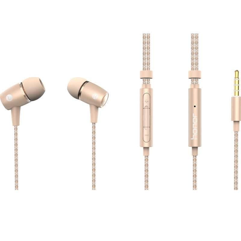 华为(HUAWEI) 荣耀 AM12plus 原装引擎耳机 荣耀6/7/8 手机耳机 有线控 线控耳机 入耳式耳机 金色图片