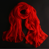 上海故事专柜正品真丝围巾女百搭长款桑蚕丝巾民族风妈妈旗袍披肩