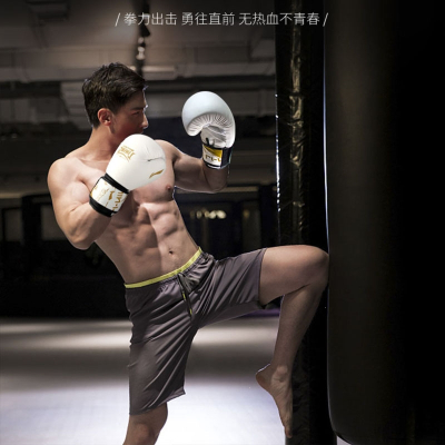 李宁(LI-NING)拳击手套男成人儿童专业训练女拳套散打搏击打沙袋运动套装