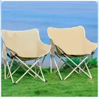 古达户外折叠椅便携折叠月亮椅躺椅露营椅子装备小凳子马扎折叠凳钓鱼