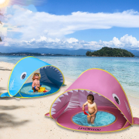 古达全自动沙滩帐篷速开便携儿童海边棚折叠加大简易帐篷