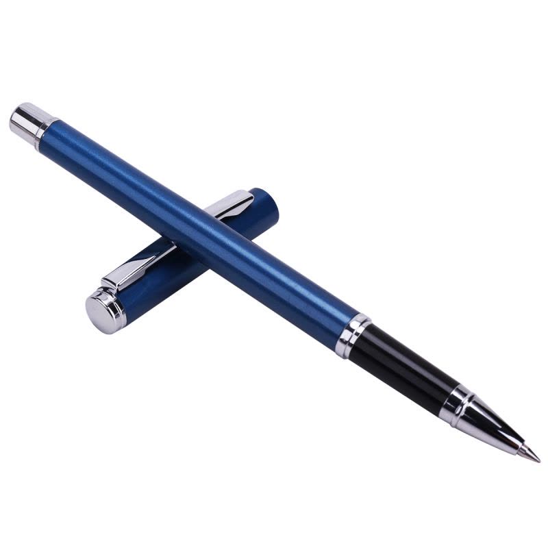 得力(deli)S82中性笔 金属笔杆 新款碳素笔 笔尖0.5-0.7mm水笔签字笔书写笔 四色可选1支装图片