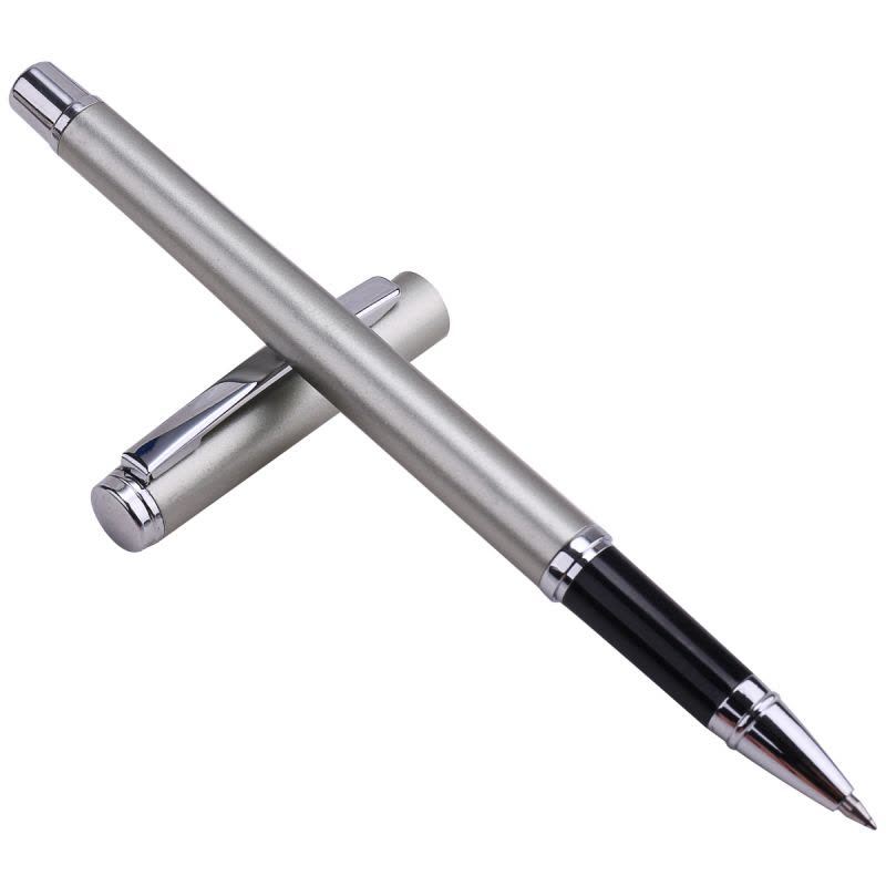 得力(deli)S82中性笔 金属笔杆 新款碳素笔 笔尖0.5-0.7mm水笔签字笔书写笔 四色可选1支装图片