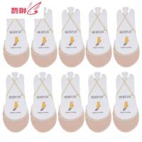 船袜女浅口隐形薄款夏天棉吊带半掌袜单高跟鞋袜子前脚掌袜 费琳