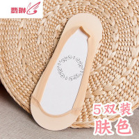 船袜女超浅口硅胶防滑夏季单鞋全隐形袜底高跟鞋袜子女夏天短 费琳