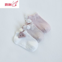 女宝宝袜子花边薄款0-3月1岁儿婴儿冬公主船袜 费琳