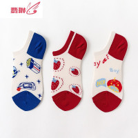韩版日系袜子女短袜卡通可爱网红船袜个性创意ins潮韩国夏季 费琳