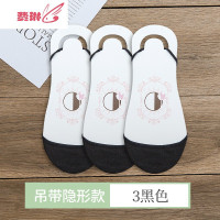 船袜女防滑不跟ins潮浅口吊带隐形袜夏季高跟鞋袜子女短袜 费琳