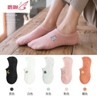 袜子女船袜浅口短袜可爱日系薄款ins潮硅胶防滑不跟 费琳