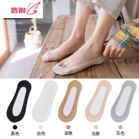 船袜女薄款浅口袜子女短袜冰丝蕾丝硅胶防滑不跟隐形 费琳